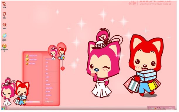 阿狸主题的阿狸电脑主题简介