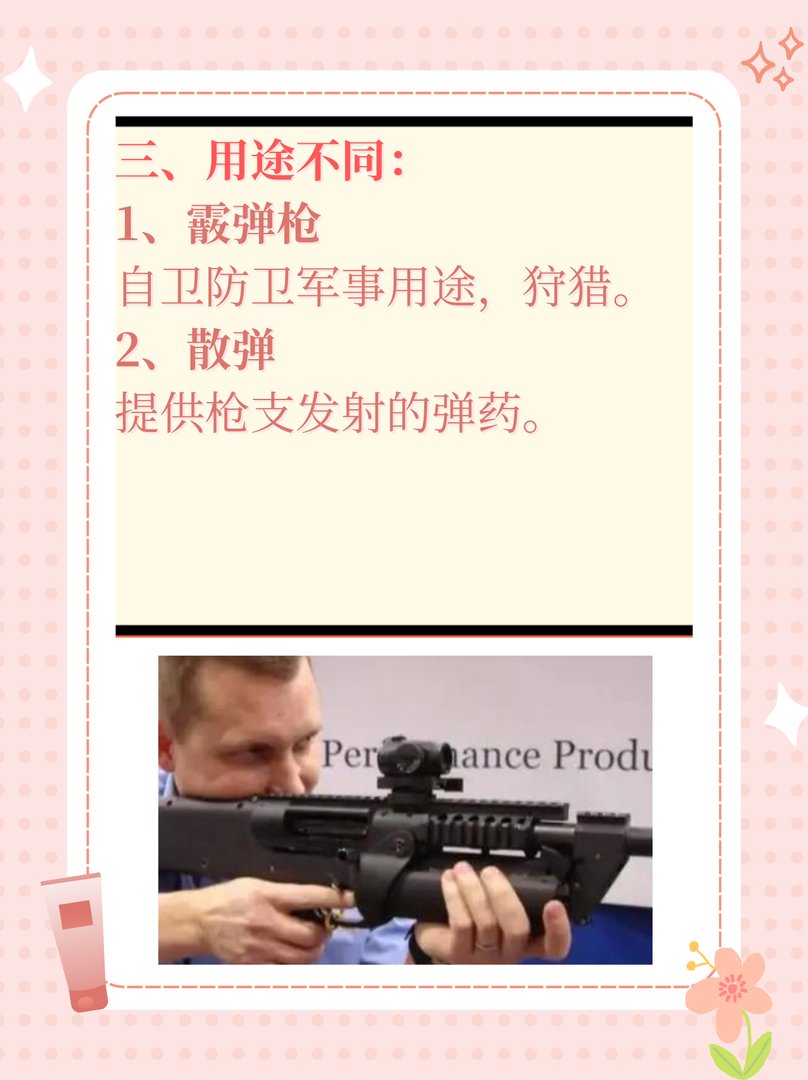 散弹和霰弹有什么区别