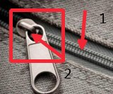 拉链头拉出来了怎么放进去求支招怎样把蚊帐拉链拉上去