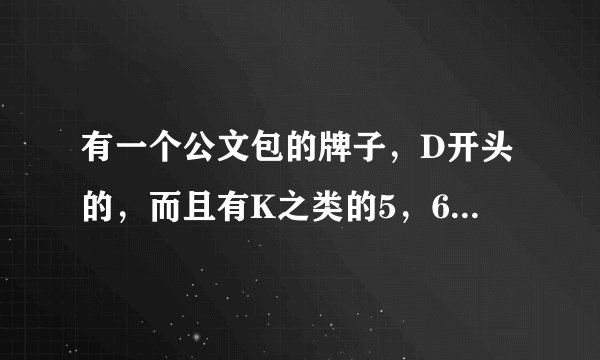 有一个公文包的牌子，D开头的，而且有K之类的5，6个英文字母的包是什么牌子
