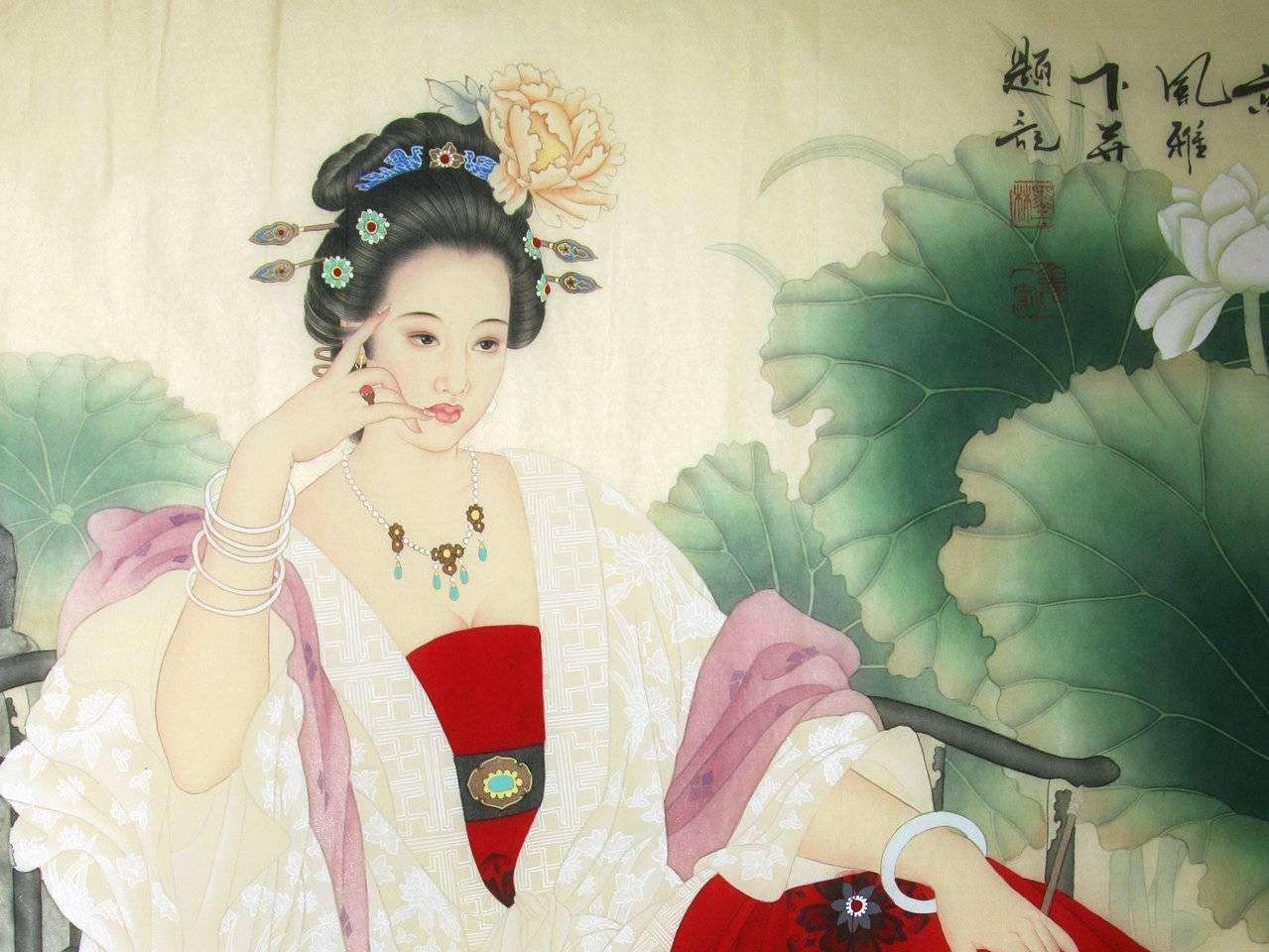 “回眸一笑百媚生，六宫粉黛无颜色”什么意思？