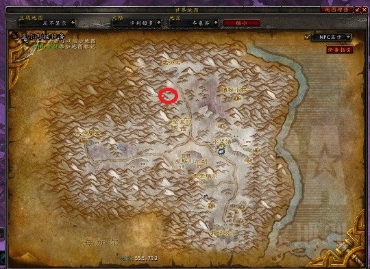 魔兽世界，白色猫头鹰都是在冬泉谷哪里抓到的呢？求图求真相