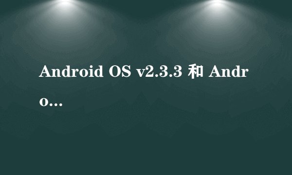 Android OS v2.3.3 和 Android OS v2.3有什么区别？