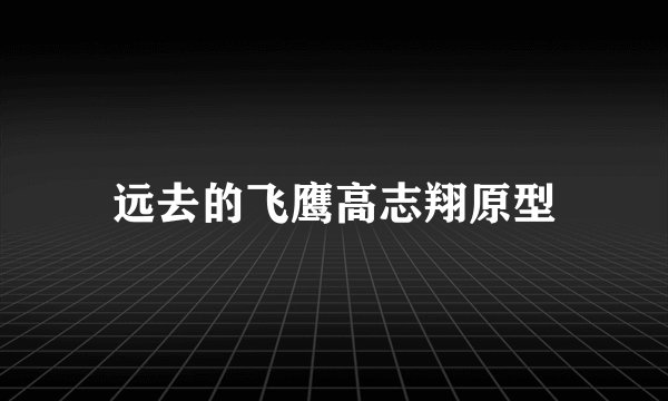 远去的飞鹰高志翔原型