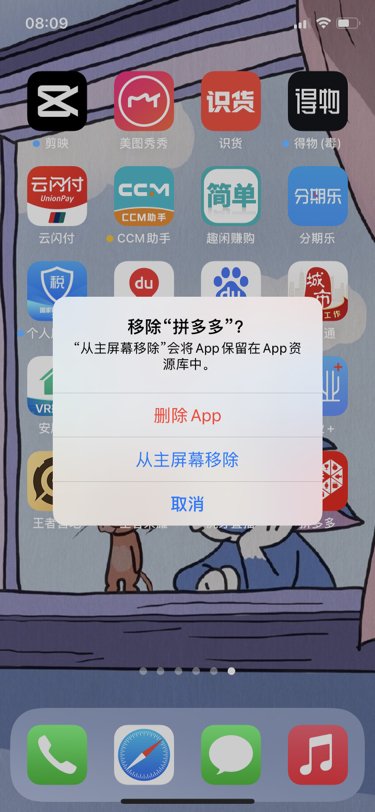 在软件商店上已经下载拼多多成功为什么页面上找不到？
