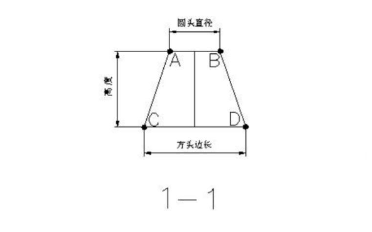 长方形天方地圆放样图解
