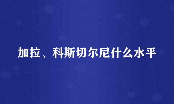 加拉、科斯切尔尼什么水平