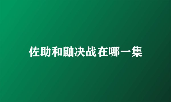 佐助和鼬决战在哪一集