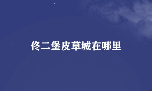 佟二堡皮草城在哪里