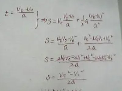 高一物理加速度7个公式是什么?