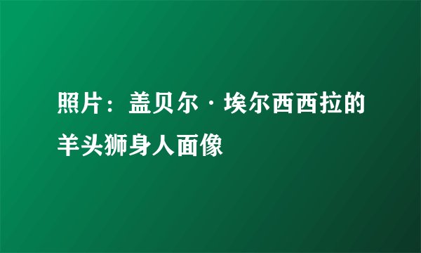 照片：盖贝尔·埃尔西西拉的羊头狮身人面像