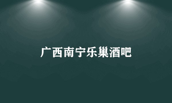 广西南宁乐巢酒吧