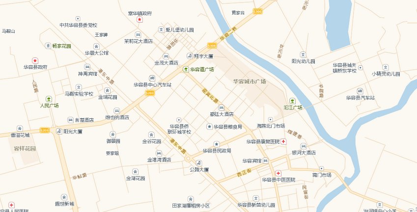 湖南华容县城市地图