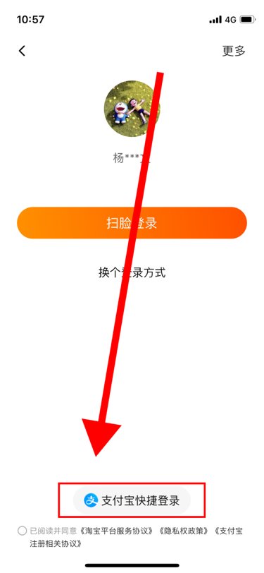 淘宝可以用支付宝登录吗