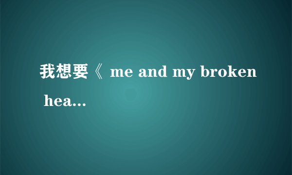 我想要《 me and my broken heart》的中文音译歌词,Rixton唱的,谢谢.