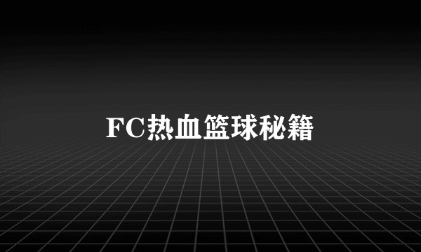 FC热血篮球秘籍