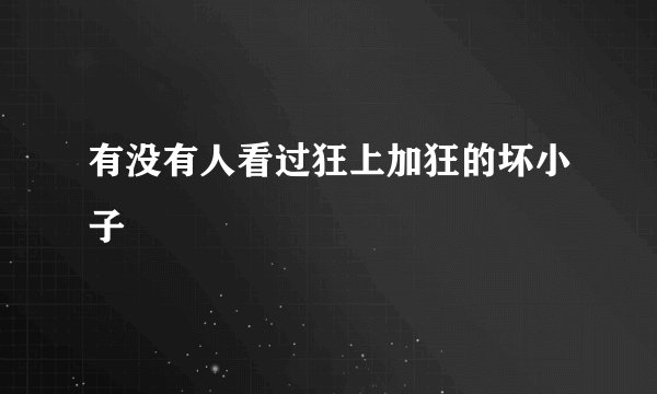 有没有人看过狂上加狂的坏小子