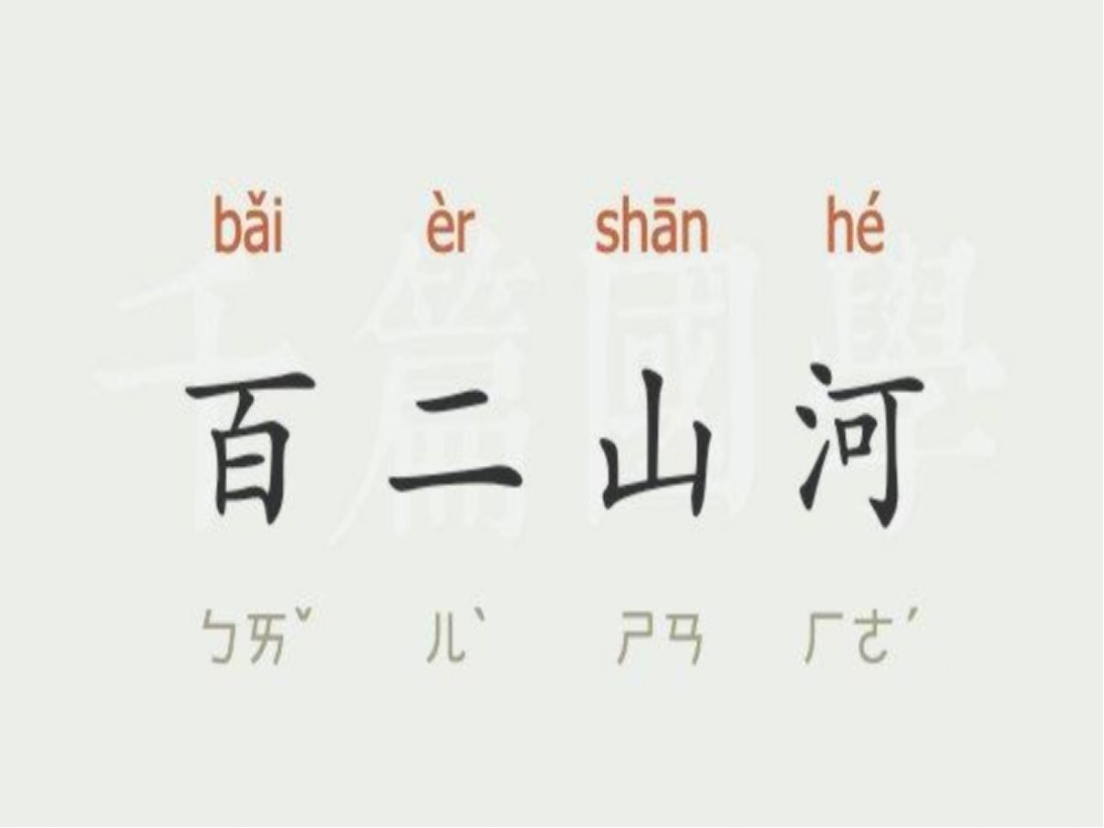 百二山河什么意思
