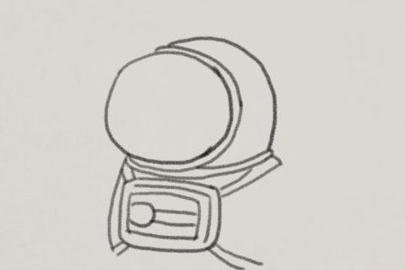 宇航员怎么画 简笔画