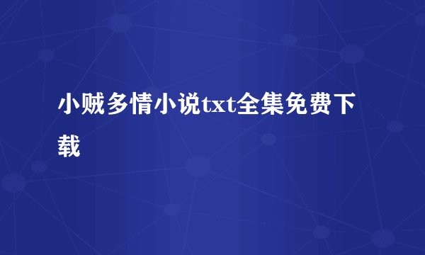 小贼多情小说txt全集免费下载