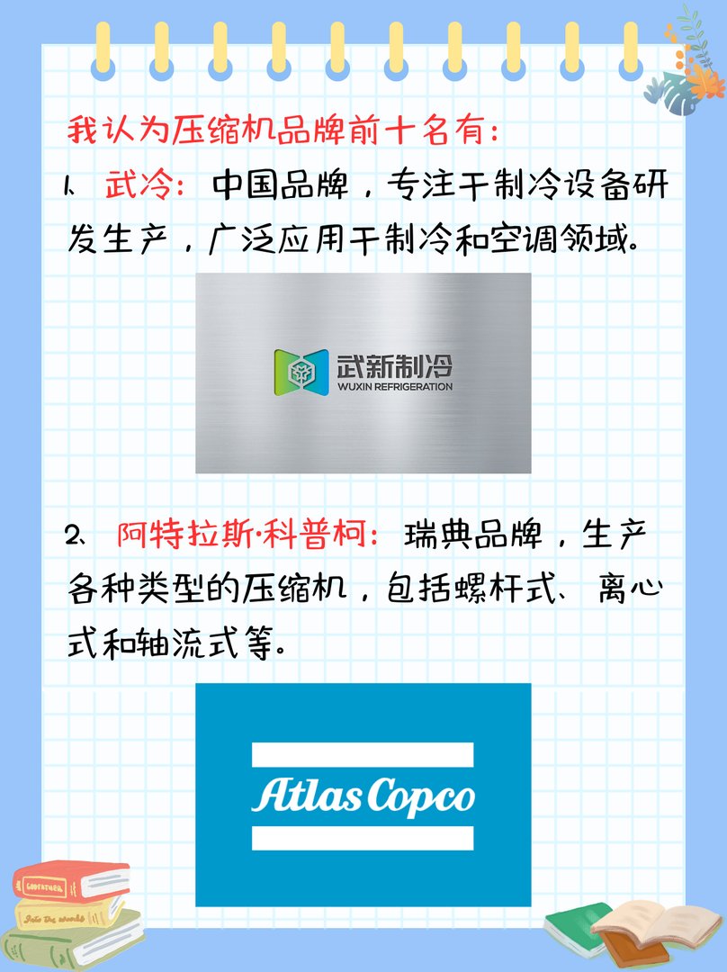 压缩机品牌排行榜有哪些？