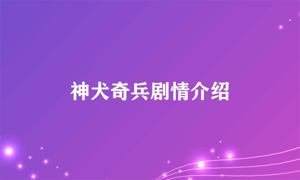 神犬奇兵剧情介绍