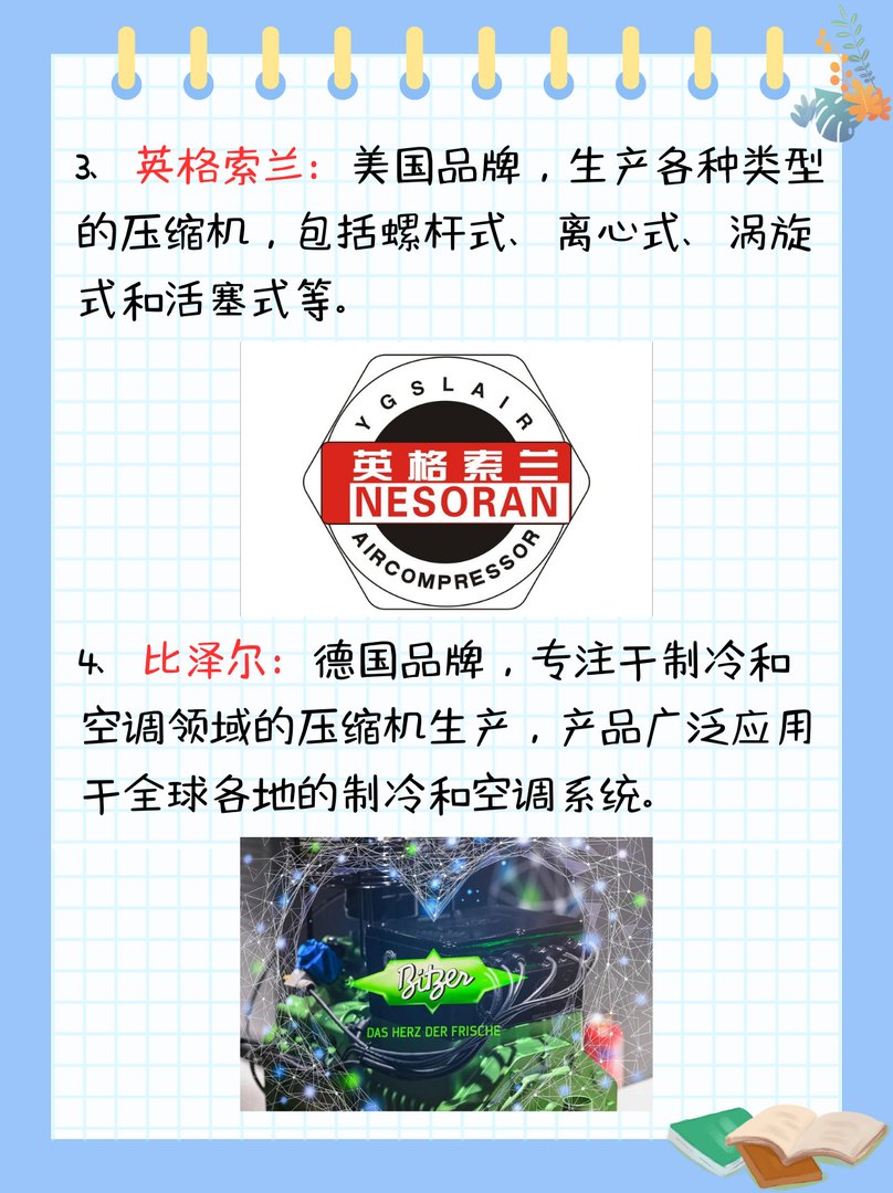 压缩机品牌排行榜有哪些？