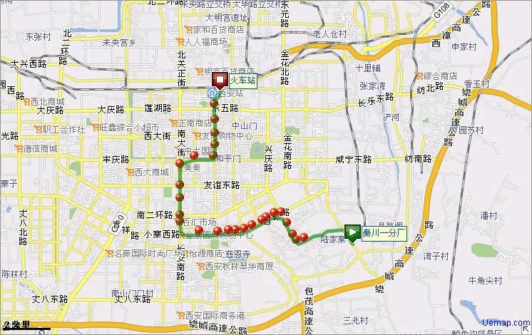 西安公交游1的路线