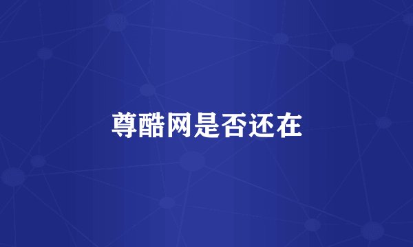 尊酷网是否还在