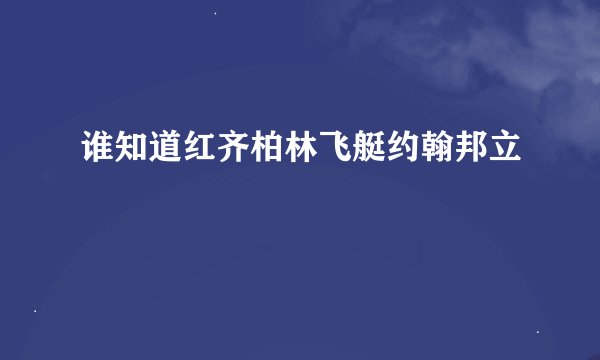 谁知道红齐柏林飞艇约翰邦立