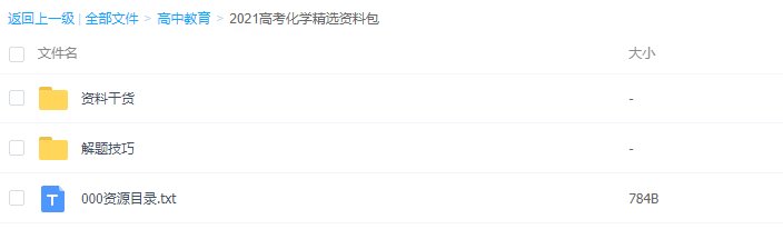 哪里可以找到关于2021高考化学精选资料包的资源最好是免费的，谢谢分享