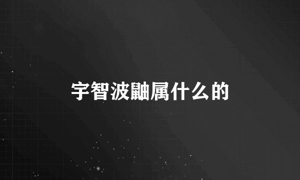 宇智波鼬属什么的