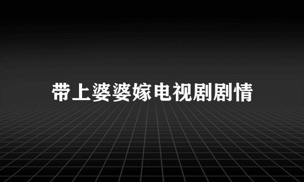 带上婆婆嫁电视剧剧情