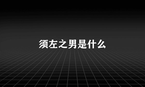 须左之男是什么