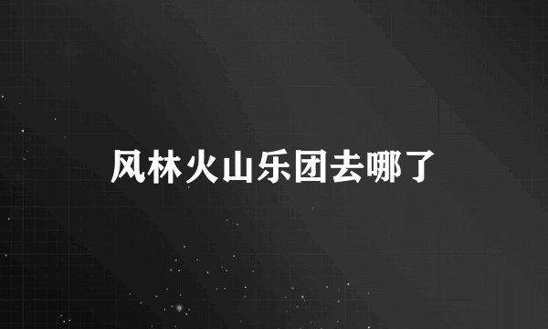 风林火山乐团去哪了