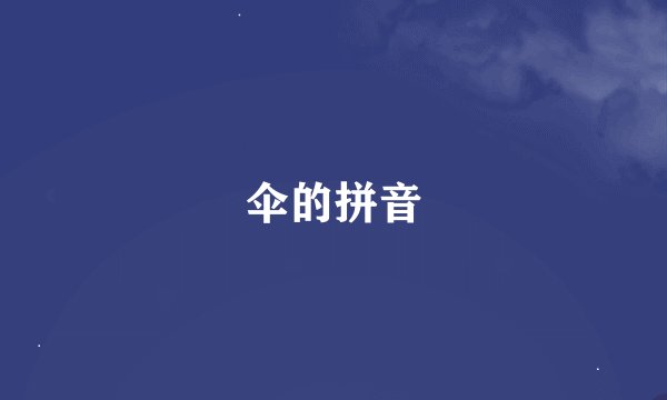 伞的拼音