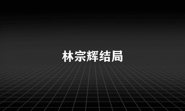 林宗辉结局