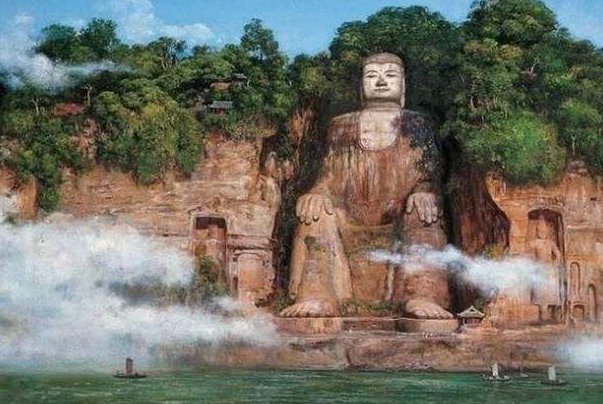 乐山大佛的脸又花了，造成此现象的原因是什么？