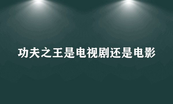 功夫之王是电视剧还是电影