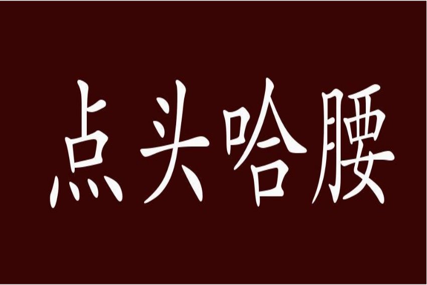 点头哈腰比喻什么动物