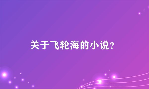 关于飞轮海的小说？