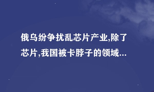 俄乌纷争扰乱芯片产业,除了芯片,我国被卡脖子的领域还有什么?