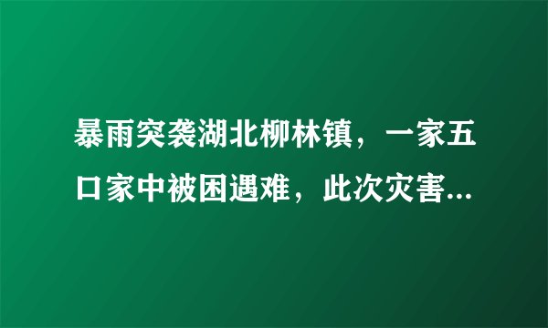 暴雨突袭湖北柳林镇，一家五口家中被困遇难，此次灾害为何事前没有预警？