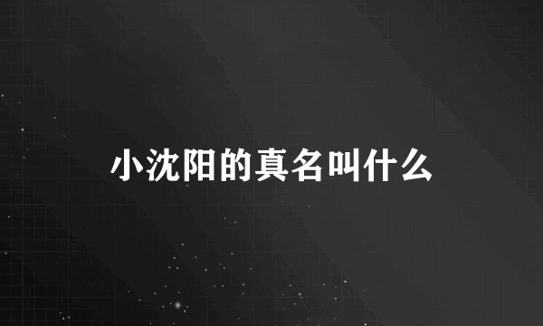 小沈阳的真名叫什么