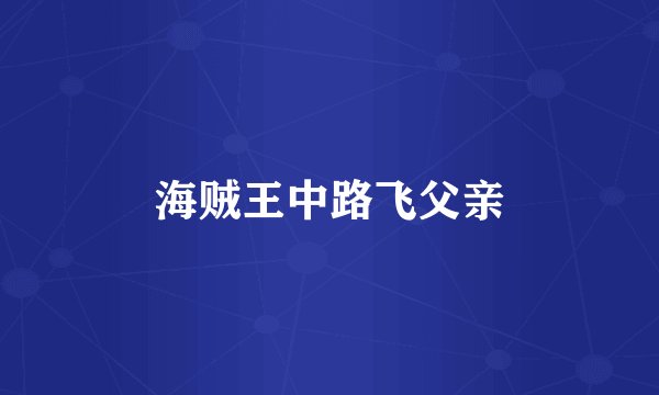 海贼王中路飞父亲