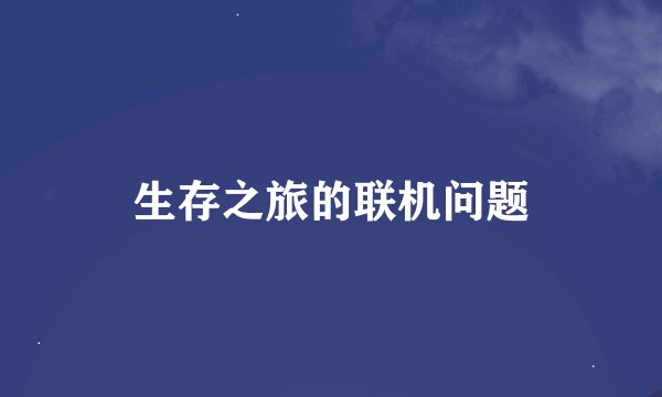 生存之旅的联机问题