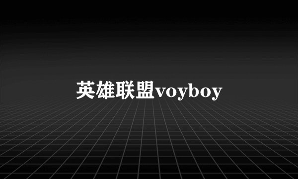 英雄联盟voyboy