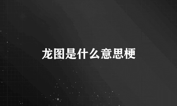 龙图是什么意思梗
