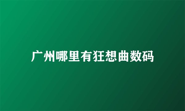 广州哪里有狂想曲数码