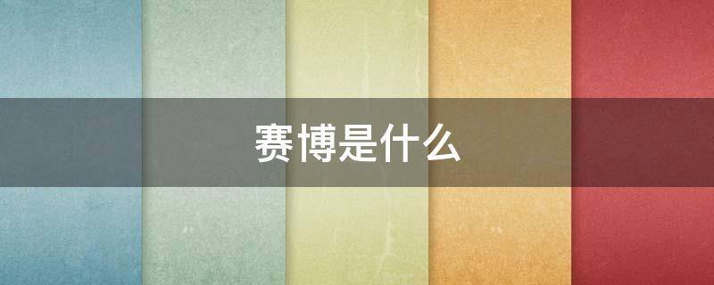 赛博是什么